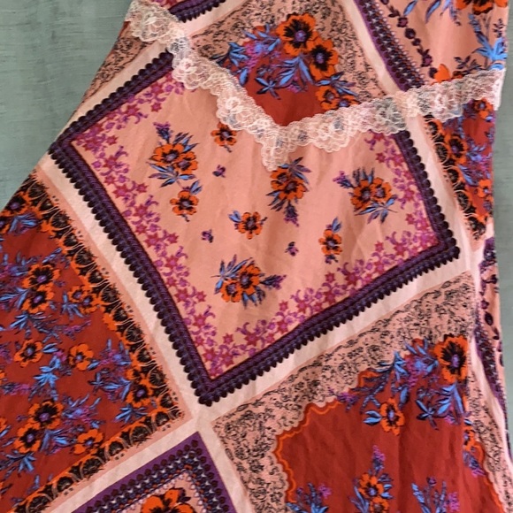 Free People Stevie Printed Maxi Slip By Intimately - Picture 8 of 11